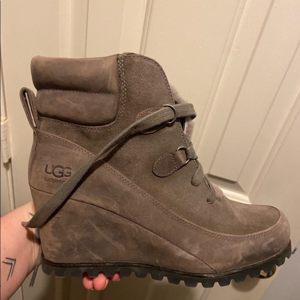 UGG waterproof boots- BRAND new never worn perfect tread on the bottom. Size 9